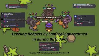 [Taming.io (Birthday Special)] Leveling Reaper to 60 Lvl 16 OB + FNF YouTuber congratulated me too!❤