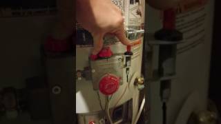 How to turn on a hot water heater when the pilot light goes out