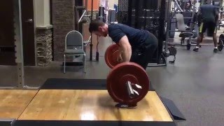Snatch grip row