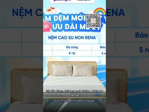 Nệm Cao Su Foam Goodnight Latex Hybrid 10cm - Đệm Cao Su Thiên Nhiên Giá Cực Tốt 2900000đ