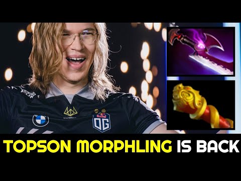 TOPSON Morphling is back — Situational Build vs 6 Slotted Anti Mage Dota 2