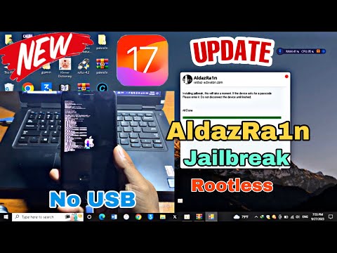 AldazRa1n update Jailbreak iOS 15.7.9 - iOS 17 | On iPhone 7, 7p,8,8p,X on Windows