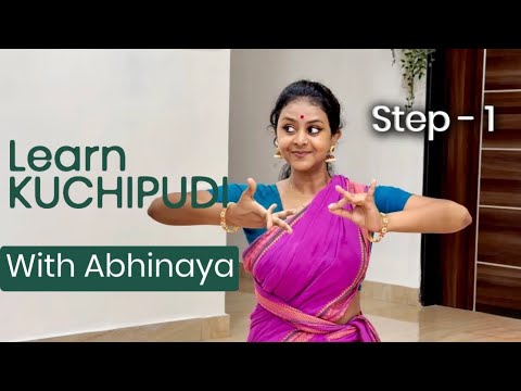 Kuchipudi dance steps | Step 1 Tutorial | Learn Kuchipudi with Abhinaya
