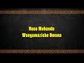 Rose Muhando Wanyamazishe Bwana Lyrics Video