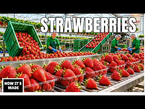 How Strawberries Are Farmed - Why Machines Still Can't Pick Them