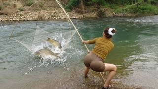 Full Videos: Fishing with Girl, Traps Fish, Harvest Giant Fish, Fishing For Sale | Wild Fishing