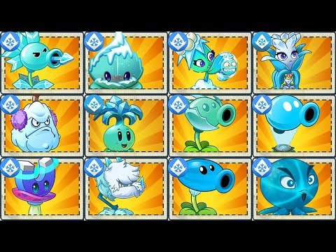 All Ice Plants LEVEL 1000 Power-Up! in Plants vs Zombies 2