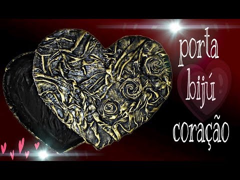 Diy - Porta bijuterias tecido e papelão