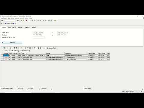 03 Email from SAP ABAP Test send email