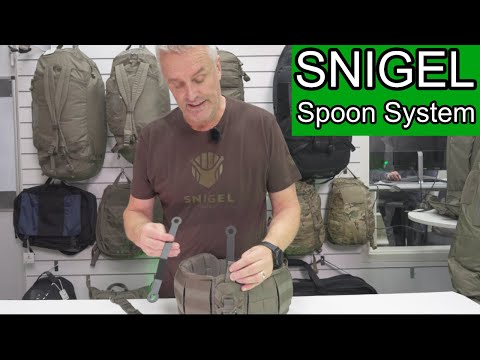 Snigel Spoon System - Transforming a combat belt into a carrying belt for your tactical backpack.
