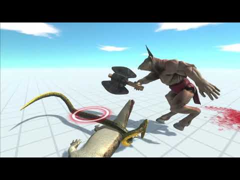 Animal Revolt Battle Simulator new cool minotaur and anaconda and crocodile remaster