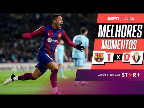 Gols e lances de Barcelona x Osasuna