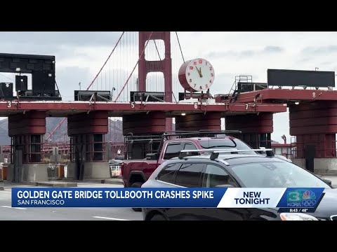 Golden Gate Bridge toll plaza crashes are spiking this year
