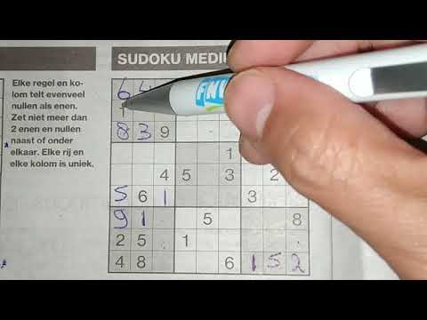 Test your brain. Can you make it? A Medium Sudoku puzzle (with a PDF file) 07-10-2019 part 2 of 3