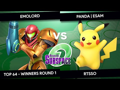 RTSSO - EmoLord (Samus) vs Panda ESAM (Pikachu) - Top 64 - Winners Round 1