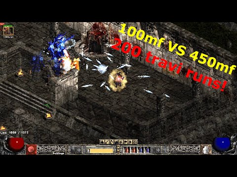 200 travi runs! *100mf VS 450mf* [Project Diablo 2]