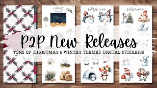 HUGE P2P NEW RELEASE! 🤩 So Many Christmas & Winter Themed Digital Sticker Goodies! 🎄☃️