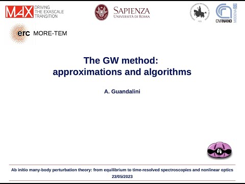 The GW method: approximations and algorithms