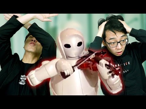 ヴァイオリンを弾くロボットのレビュー (Very Sacrilegious) (Reviewing Robots Playing Violin (Very Sacrilegious))