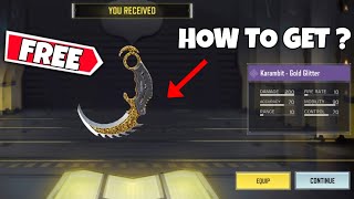 *NEW* How to Get FREE Karambit - Gold Glitter in COD Mobile?