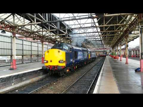 DRS 37607 & 57311 Depart Crewe, 17th October 2016