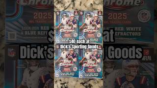 2025 Topps Chrome Football Value Boxes From Dick’s Sporting Goods! Rookie Numbered Auto Pulled!