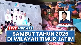 Tak Gentar Diguyur Hujan, Warga Banyuwangi Antusias Ikuti Refleksi Akhir Tahun di Taman Blambangan