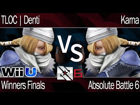 AB6 Smash 4 - TLOC | Denti (Sheik) vs Karna  (Sheik) - Winners Finals