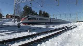 preview picture of video '[RZD] EVS2-01 Sapsan / ЭВС2-03 Сапсан, 220 km/h'