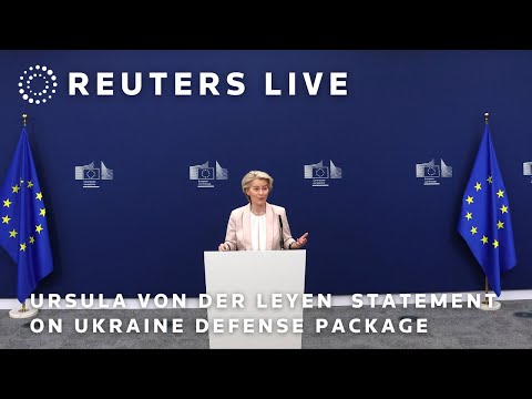 LIVE: Ursula Von der Leyen makes a statement about the defense package for Ukraine