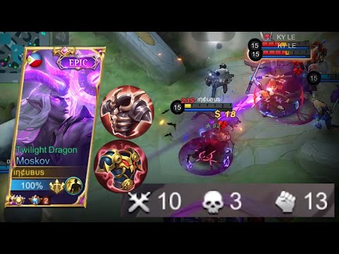 TOP GLOBAL MOSKOV! TRY THIS 2 TANK ITEMS TO BE INVINCIBLE IN LATE GAME! MLBB