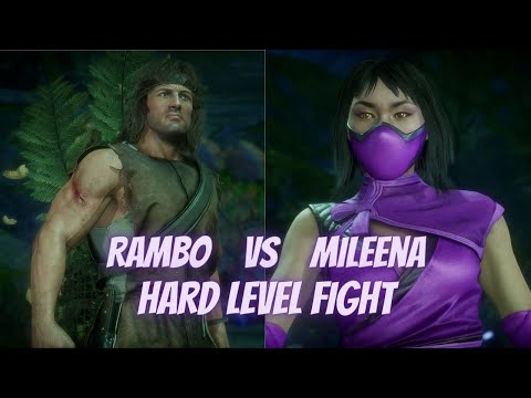 Rambo Vs Mileena - Hard Level Fight | MK 11