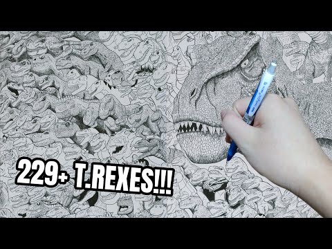 I DREW EVERY T.REX FROM 1910-2025 [FROM MEDIA, BOOKS, GAMES & ETC…]