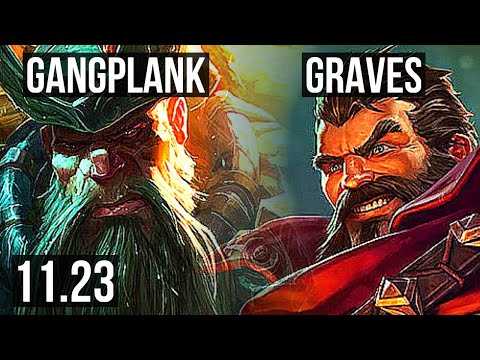 GANGPLANK vs GRAVES (TOP) | 7/1/5, 500+ games | KR Master | 11.23