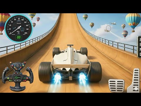 Formula Car Mega Ramp Extreme Racing - GT Car Formula Car Racing Stunts 3D - Android GamePlay 