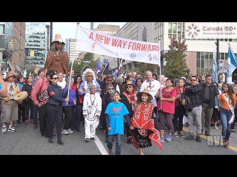 Walk for Reconciliation 2017 'Namwayut WE ARE ALL ONE' Vancouver Canada 150+