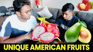Funny Reactions 🔥😄Trying Most Unique Fruits in the USA 🇺🇸