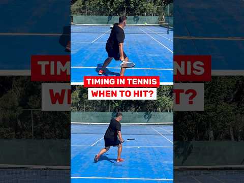 On The Rise vs Ball Dropping: Timing in Tennis 🧐