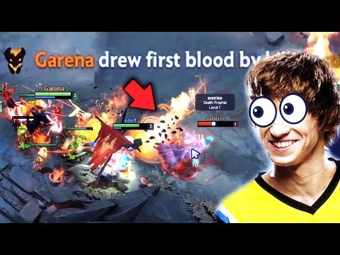 NaVi Dendi Next Level First Blood Shadow Fiend EZ Midlane Battle WOMBO COMBO Team Dota 2