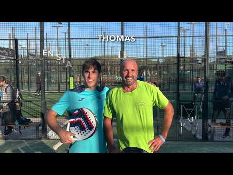 Thomas en stage de Padel à Barcelone