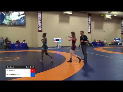2018 Marine Corps US Open/Senior Women's Freestyle 50 Con Semis - Sarah Allen (UC) Vs. Erin Golsto