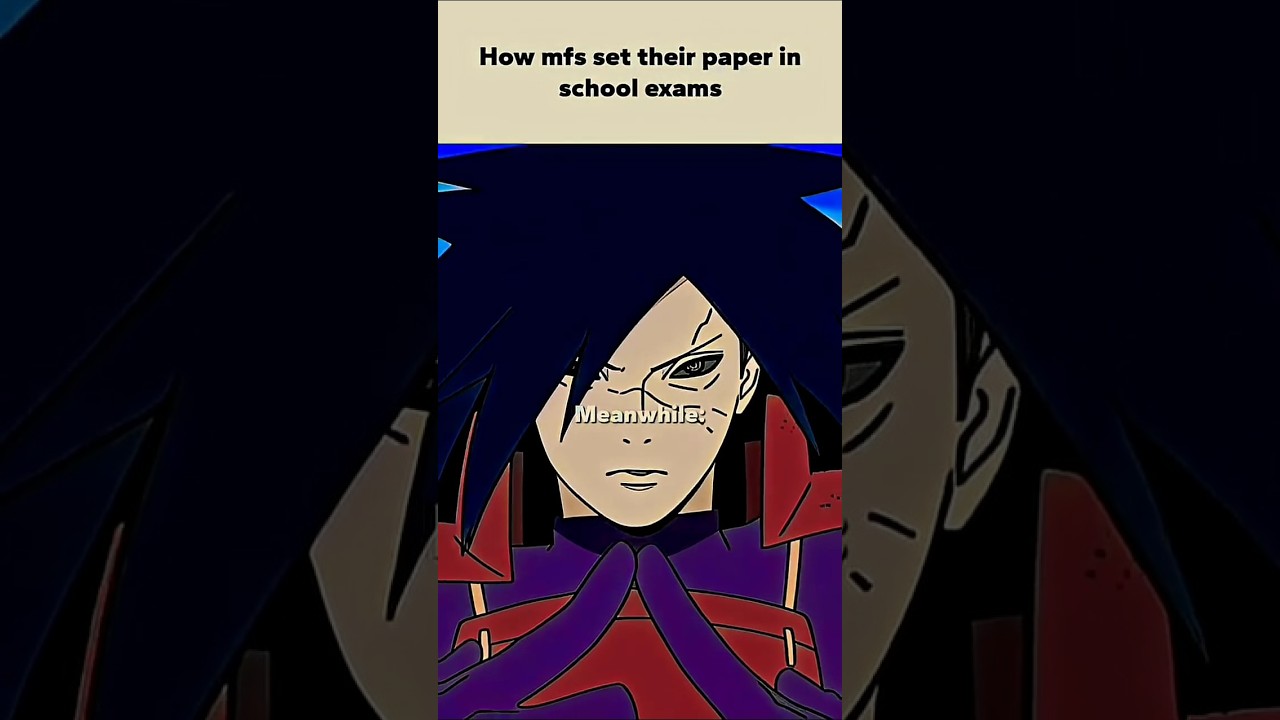 maths vs science teachers exam☠️☠️☠️ #anime #animeedit #naruto #animememe #trending#shorts
