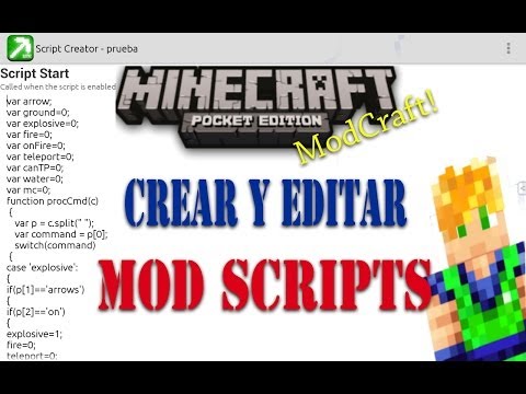 COMO CREAR Y EDITAR MOD SCRIPTS MINECRAFT PE ANDROID