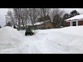FOUR FOOT SNOWBANKS! MORE SNOW! Gaylord, Michigan. Don Campbell Maker's front yard every winter.