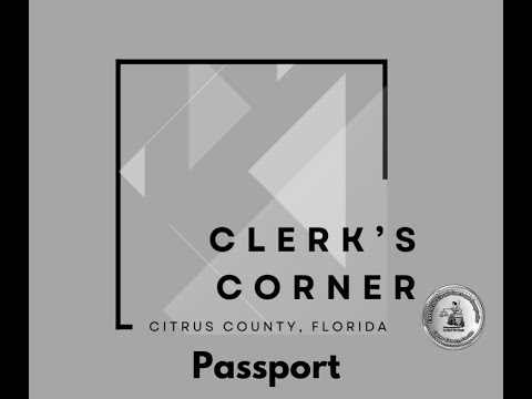 Clerk's Corner - Passport