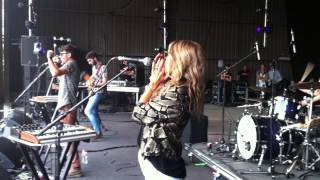 San Cisco &#39;Rocket Ship&#39; Live Feat. Janine Atwill playing Nose Trumpet at Falls Festival 2012