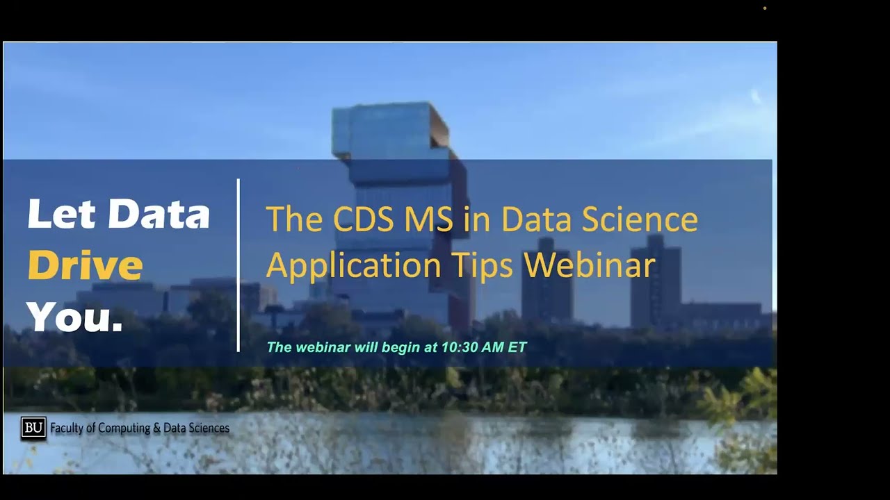 CDS MS in Data Science Webinar
