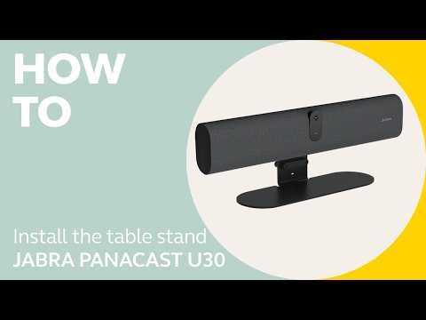 Jabra PanaCast U30: How to install with the table stand | Jabra Support