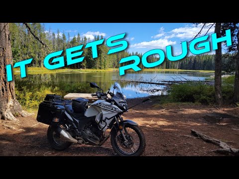 Blasting across Section 6 of the Oregon BDR on a Versys X-300