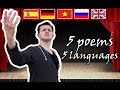 Russian recites poems in 5 different languages